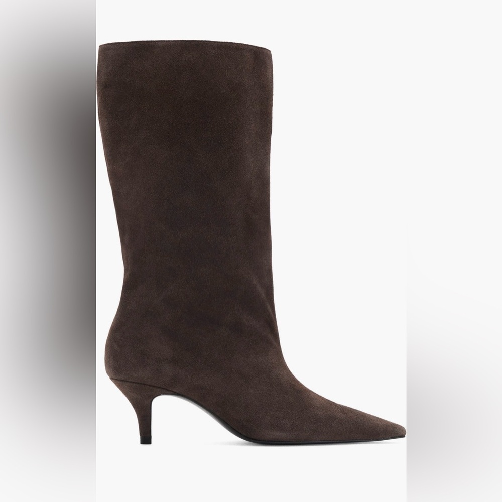 MANGO Pointed Toe Suede Women's Boots